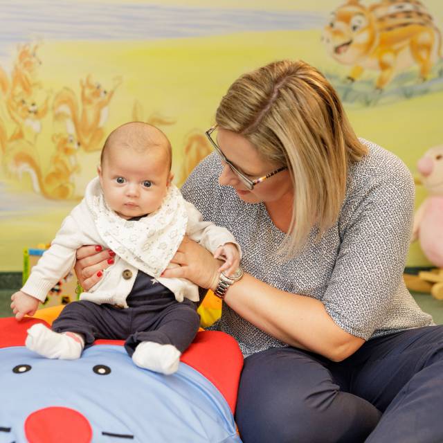 Baby in Babyland at the Familotel Kaiserhof in Tyrol