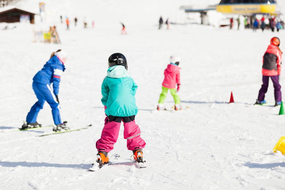 In-house children's ski school at the Familotel Kaiserhof